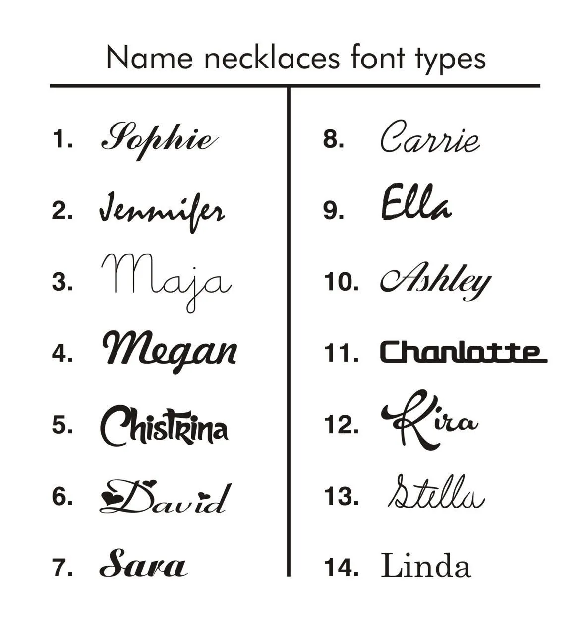 Tiny Name Necklace