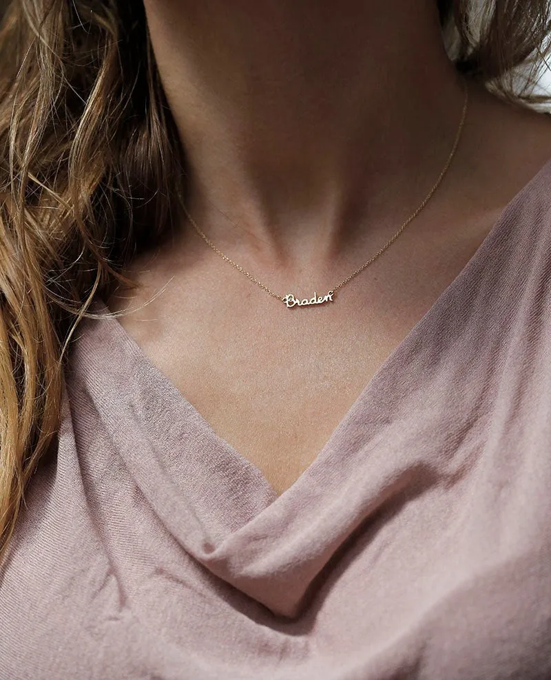 Tiny Name Necklace