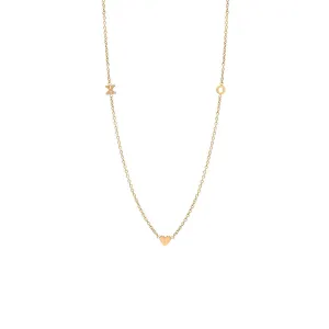 Tiny XO and Heart Necklace