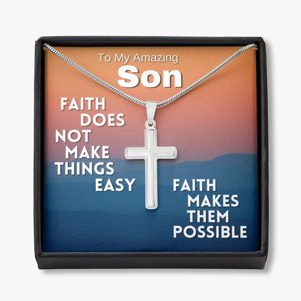 To My Amazing Son | Cross Necklace