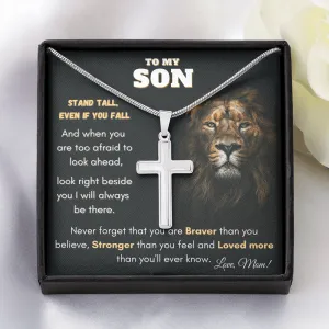 To My Son | Cross Necklace