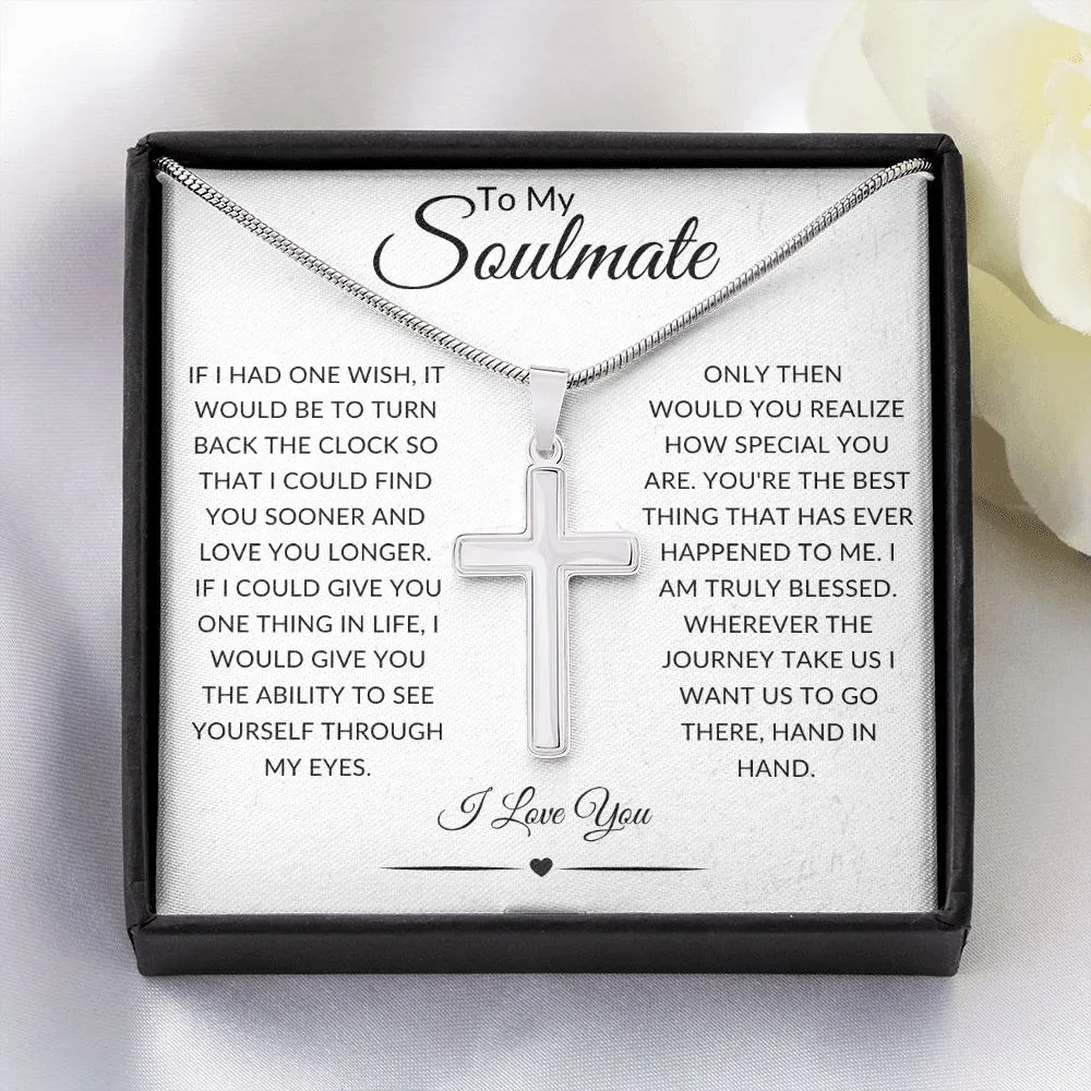 To My Soulmate | Faith-based | Cross Necklace