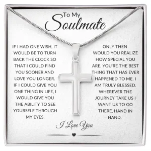 To My Soulmate | Faith-based | Cross Necklace