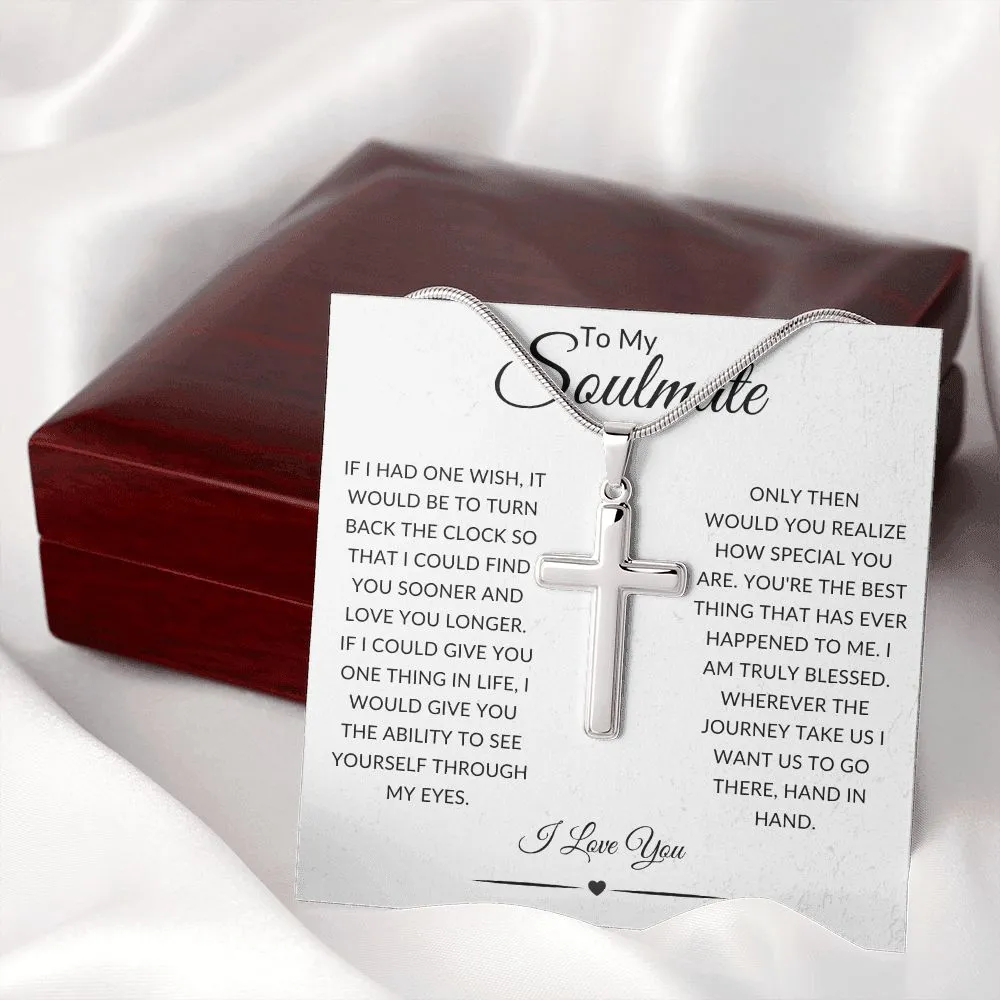 To My Soulmate | Faith-based | Cross Necklace