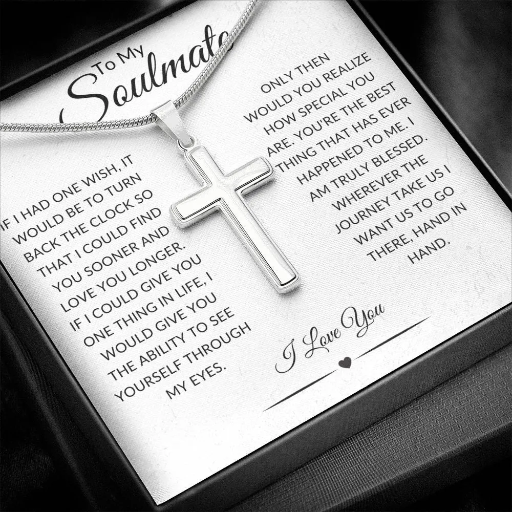 To My Soulmate | Faith-based | Cross Necklace