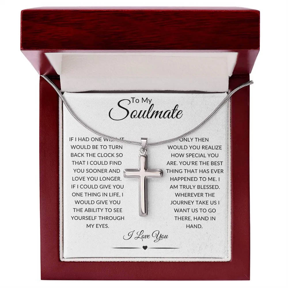 To My Soulmate | Faith-based | Cross Necklace