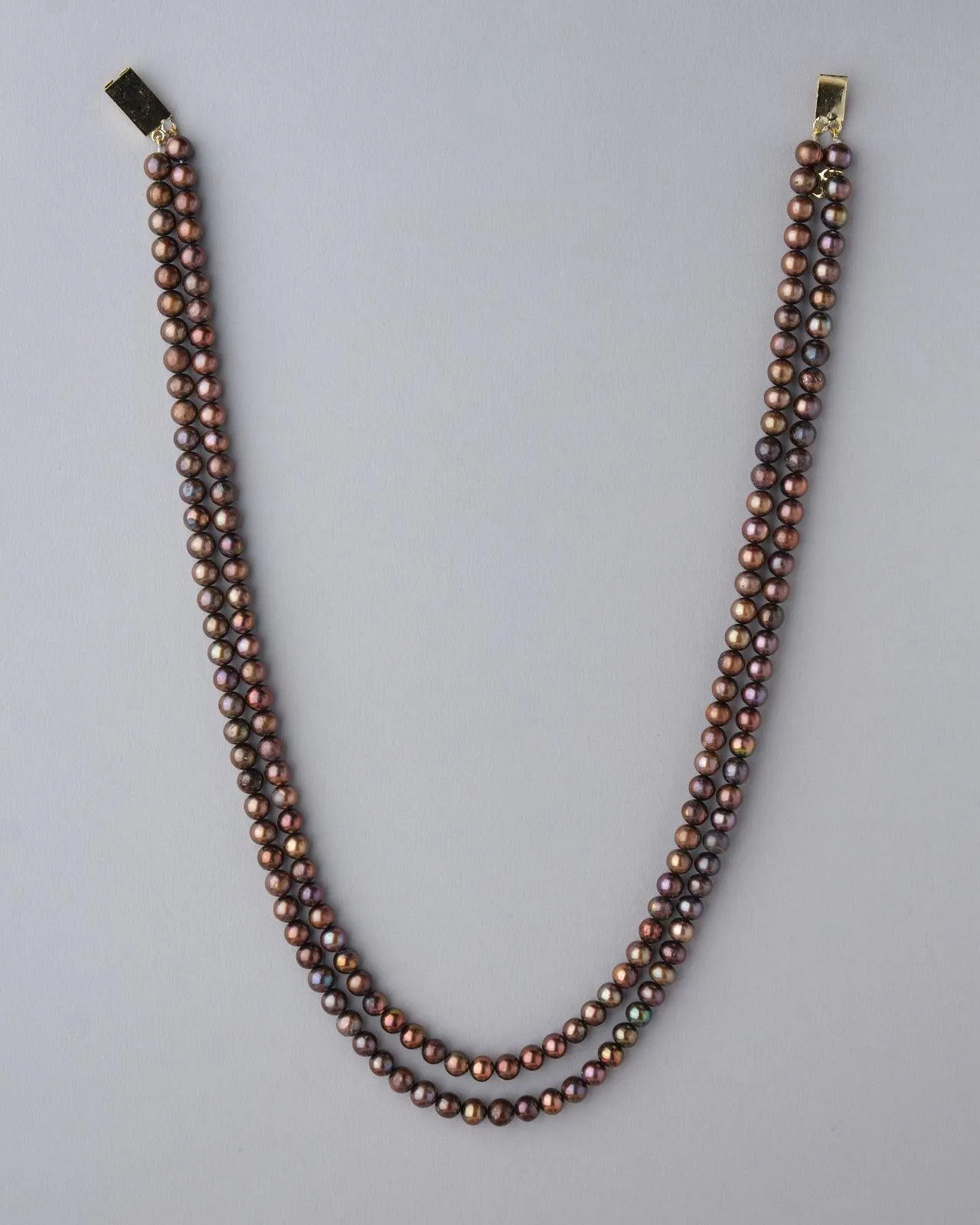 Traditional Brown Pearl Necklace