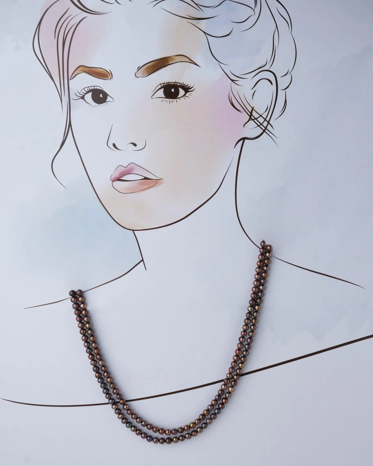 Traditional Brown Pearl Necklace