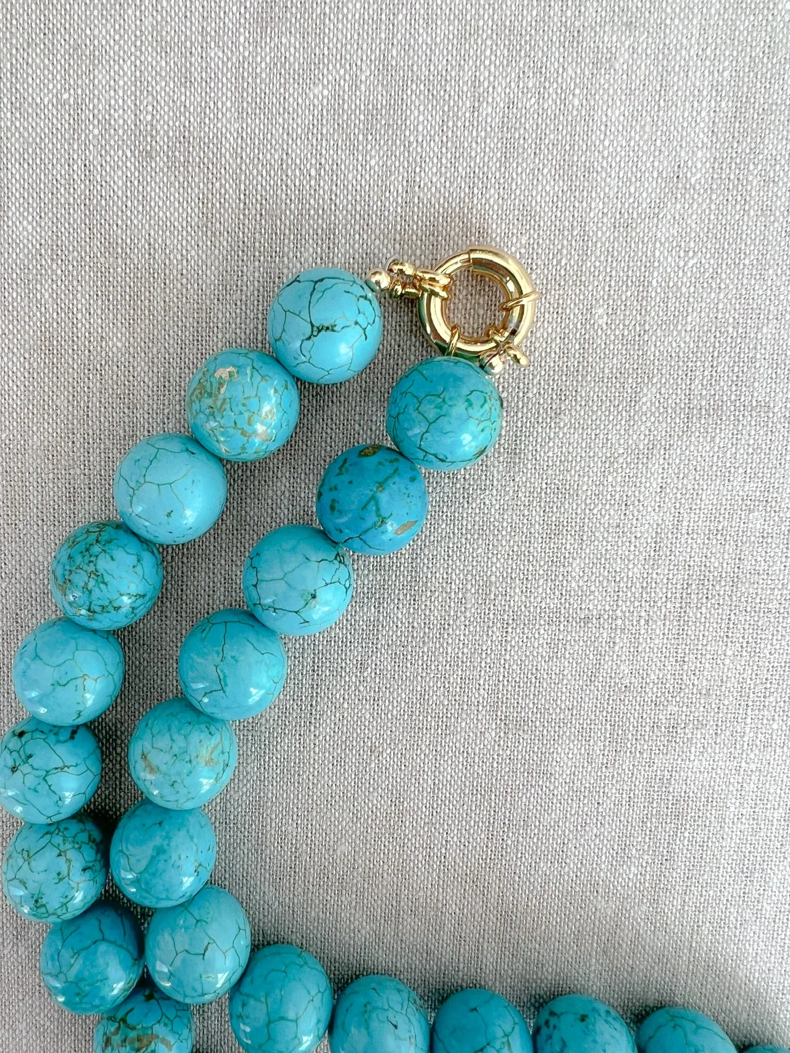 Turquoise Chunky Choker Necklace