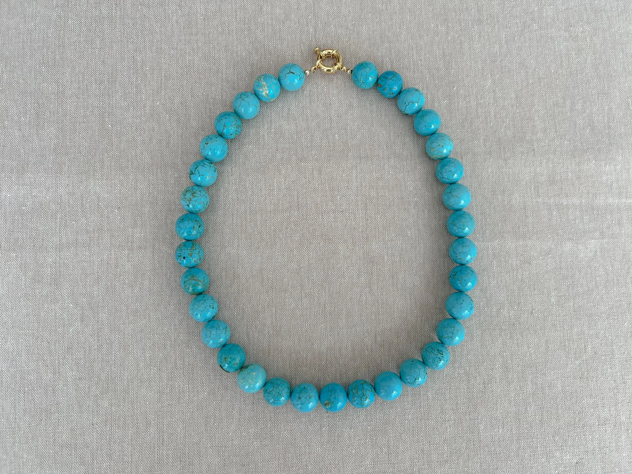 Turquoise Chunky Choker Necklace