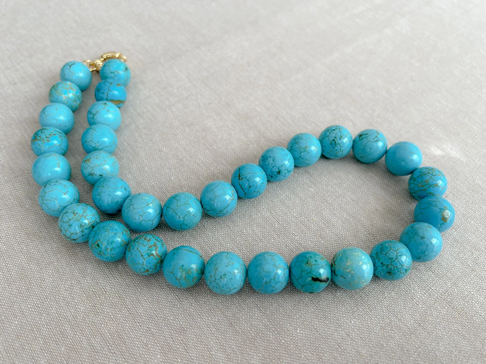 Turquoise Chunky Choker Necklace