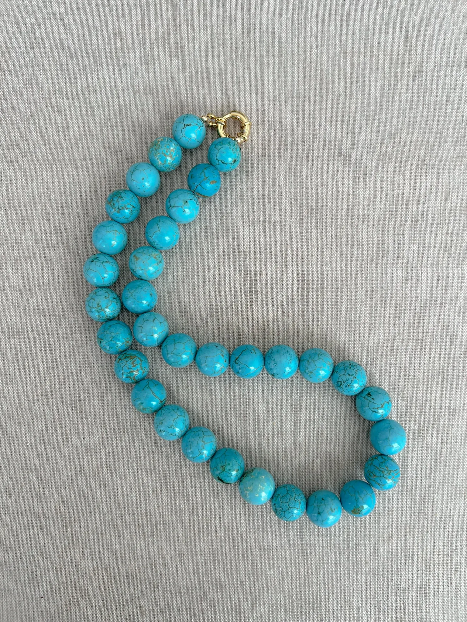 Turquoise Chunky Choker Necklace