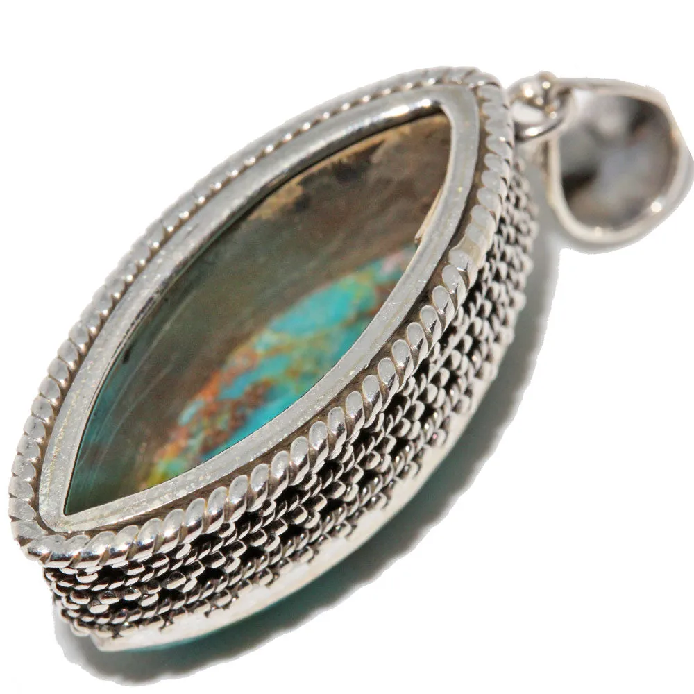 Turquoise Marquise Cut Pendant