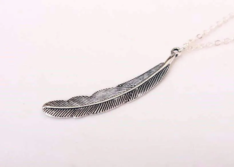 Turquoise Stone Feather Necklace - 3 Layer, 17.5-27.5 Lengths, Zinc Alloy"