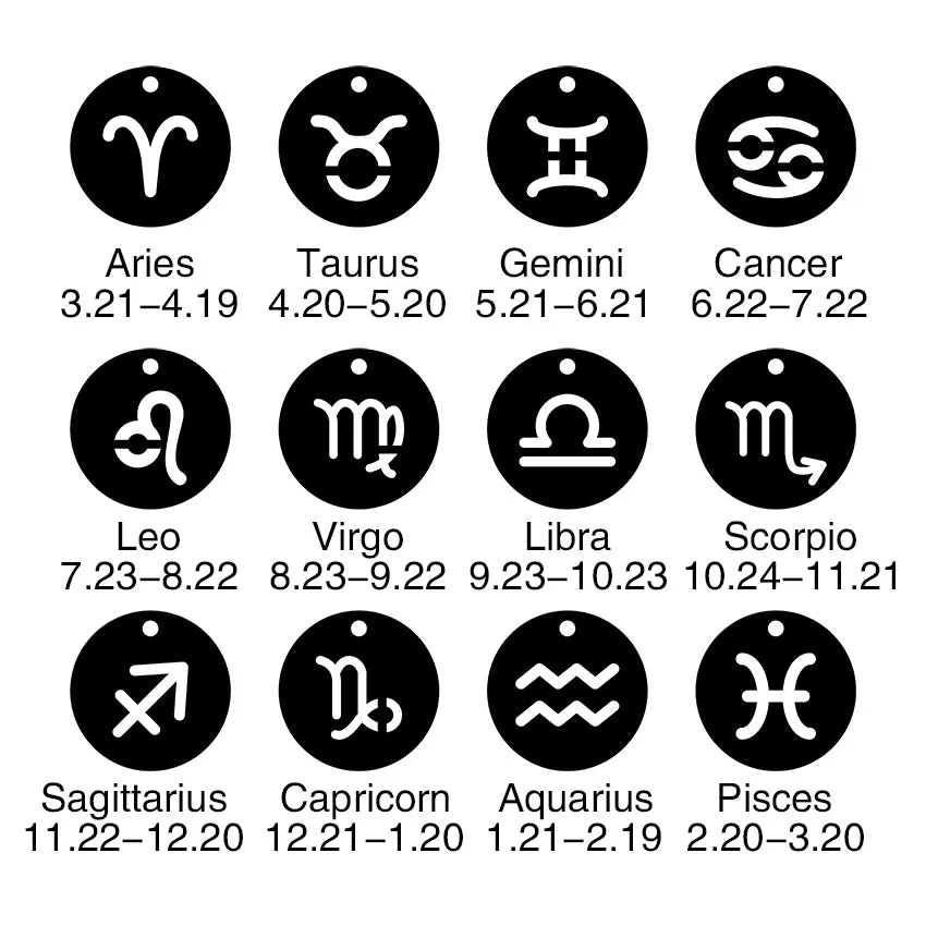 Twelve Constellations Necklaces