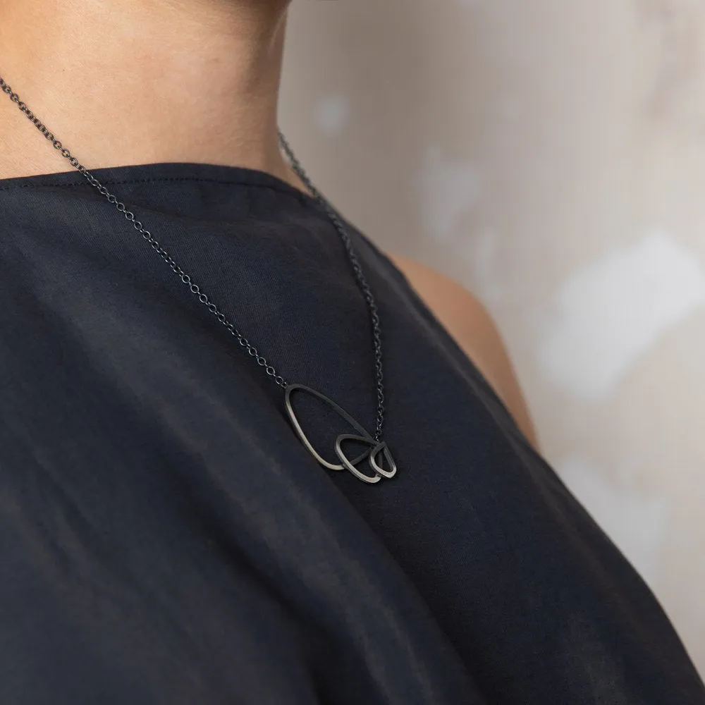 Two Tone Triple Wing Pendant