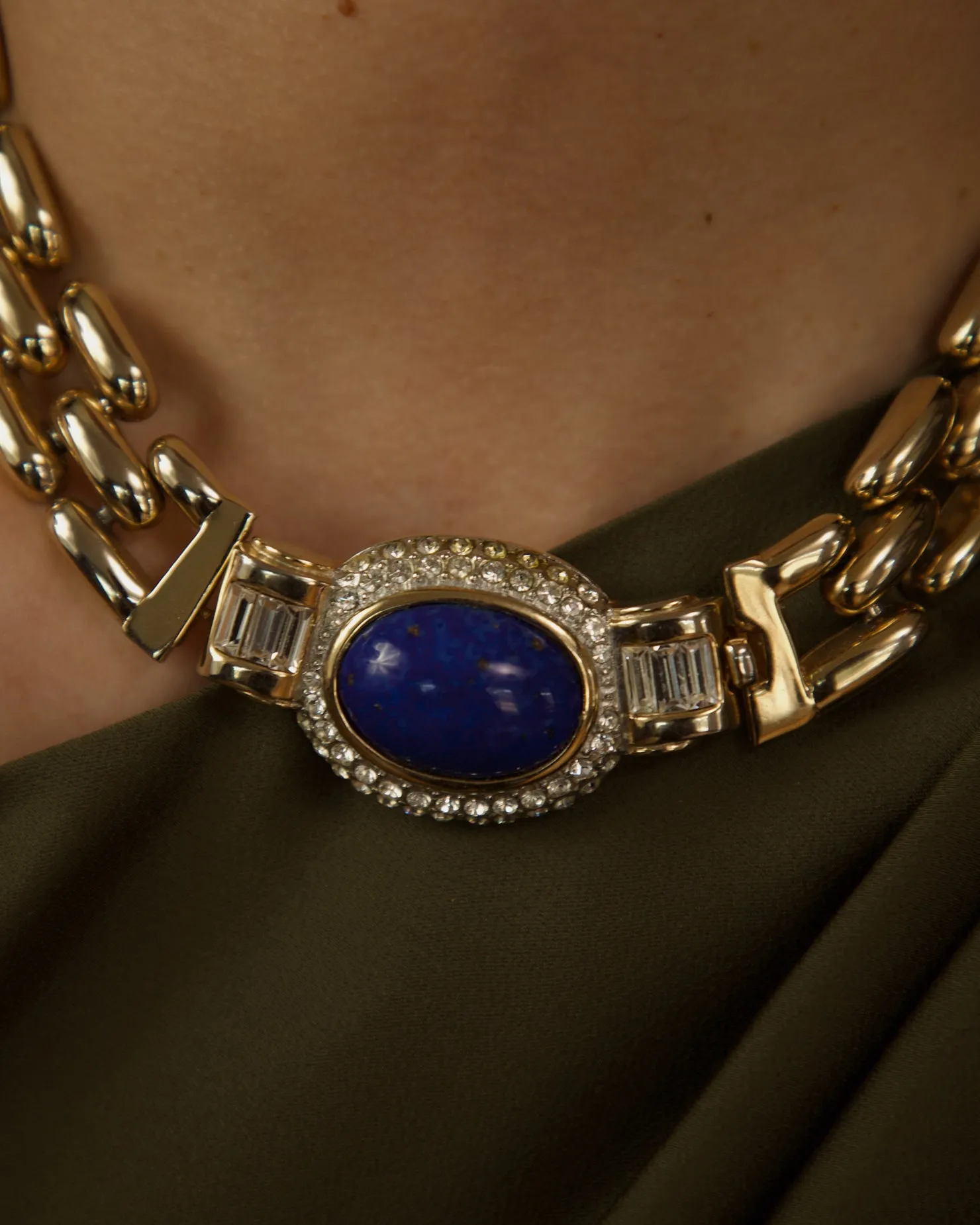 Vintage 80's Lapis Cabochon Set