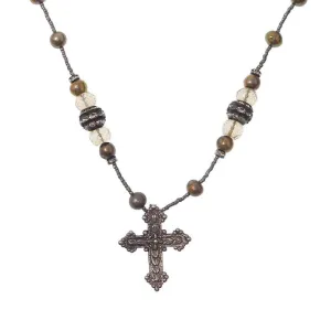 Vintage Beads with Cross