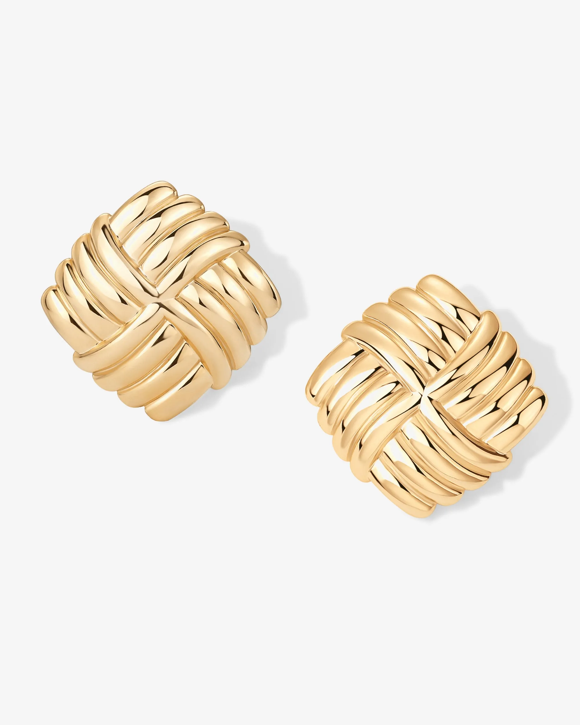 Vintage Diamond Knot Earrings