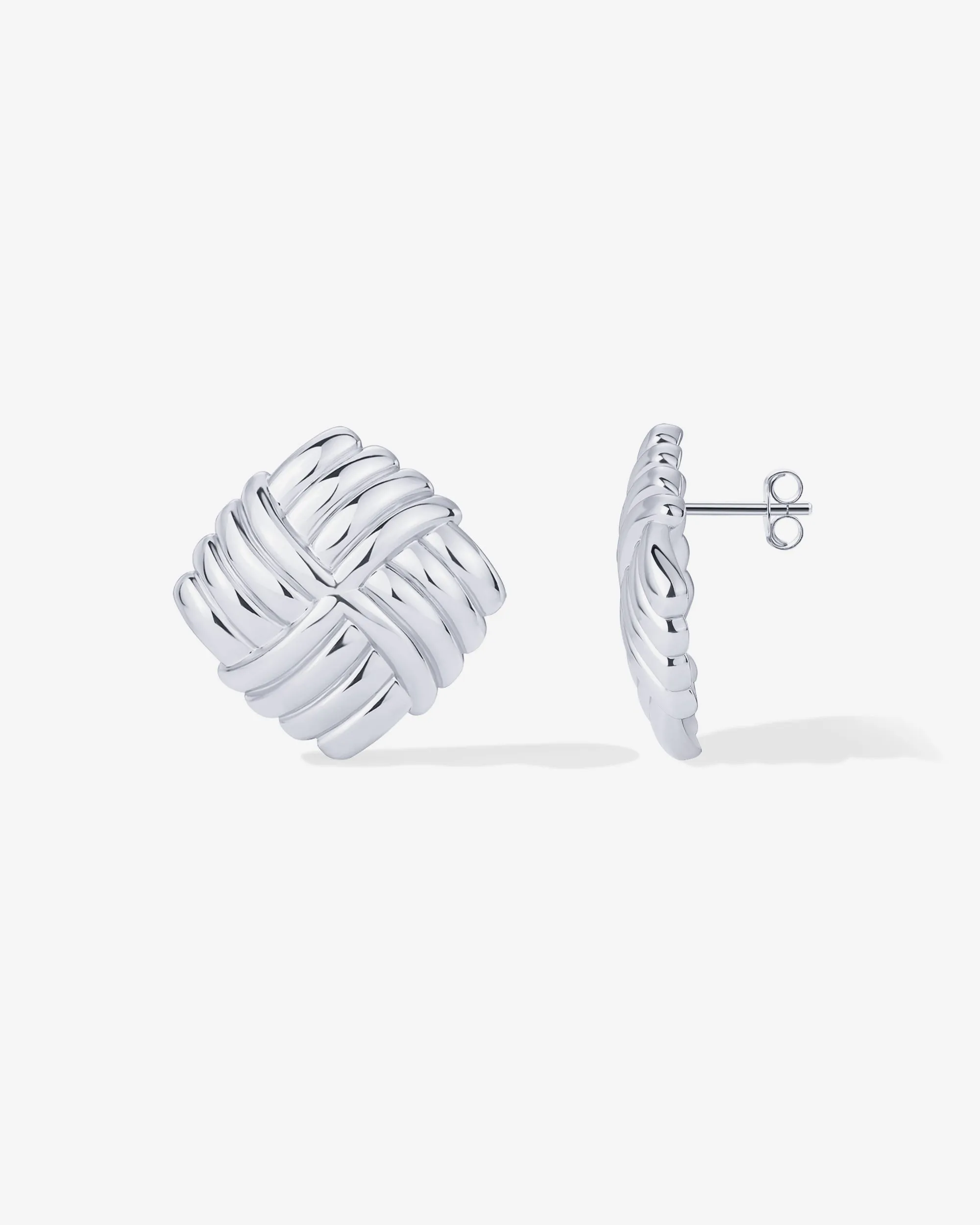 Vintage Diamond Knot Earrings