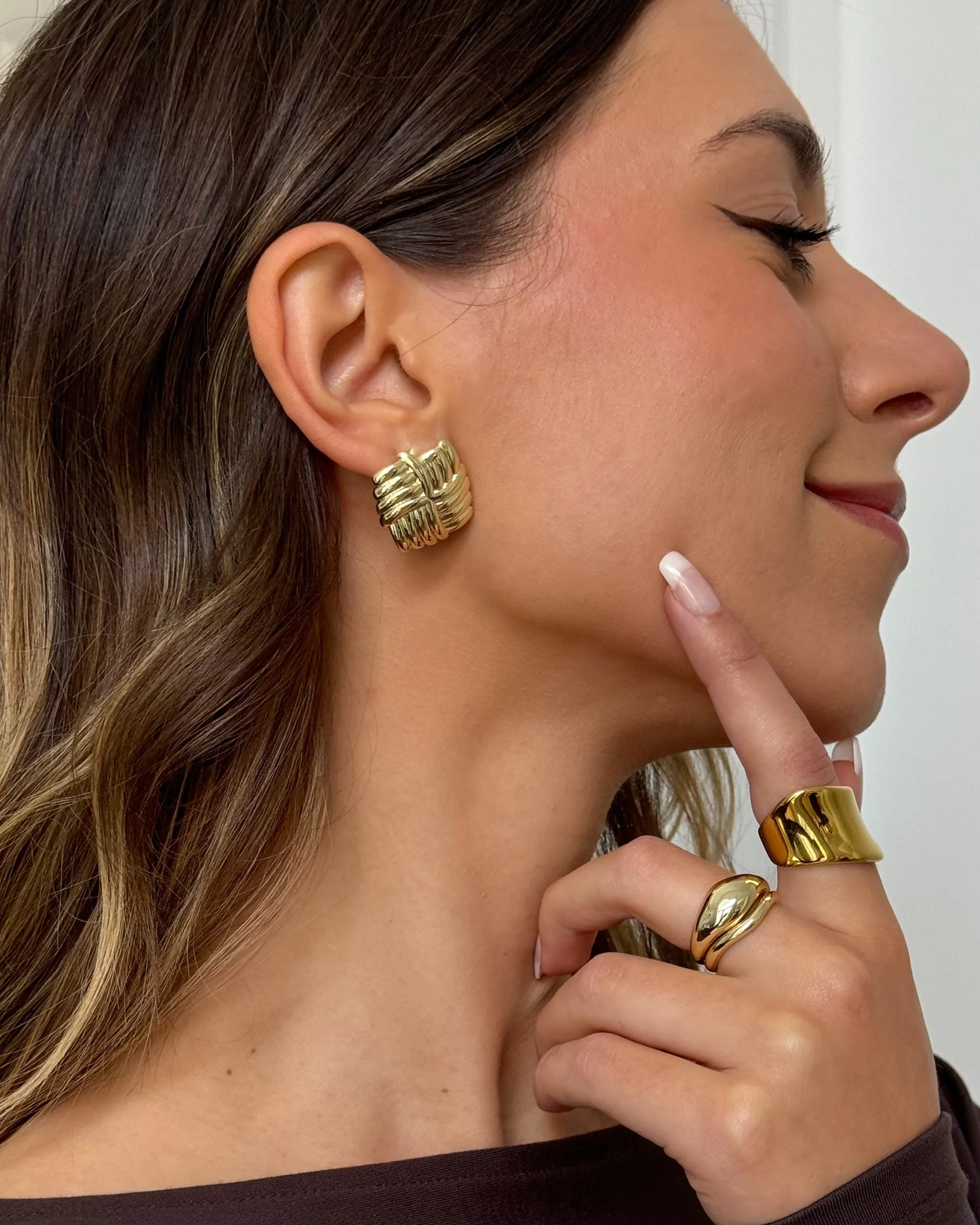 Vintage Diamond Knot Earrings
