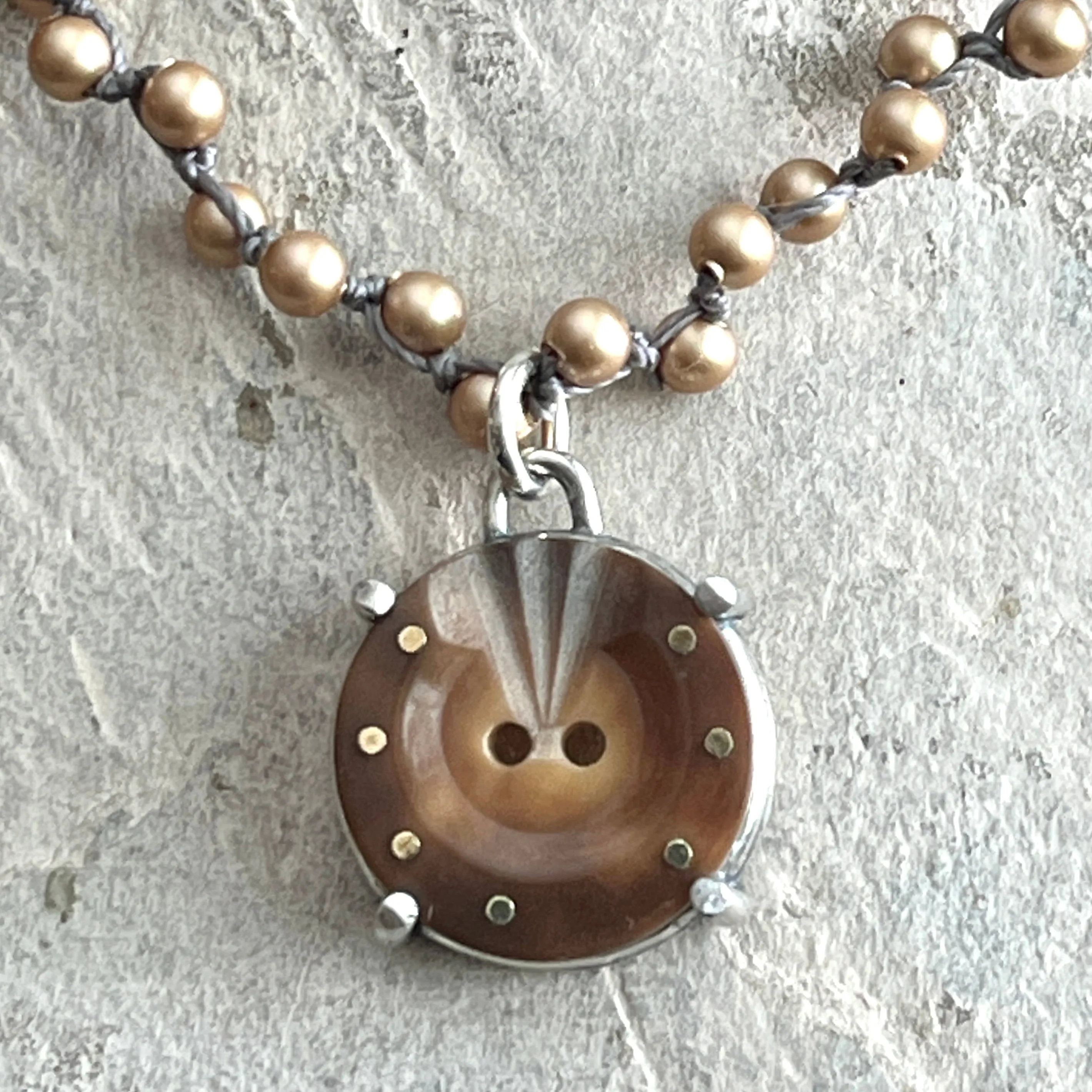 Vintage Horseshoe Button Necklaces
