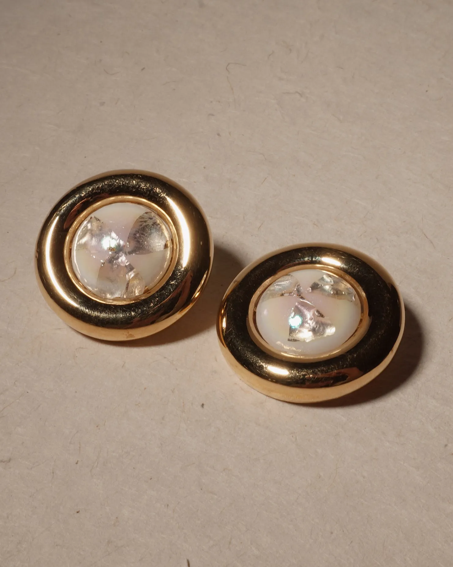 Vintage Iridescent Cab Clip Ons