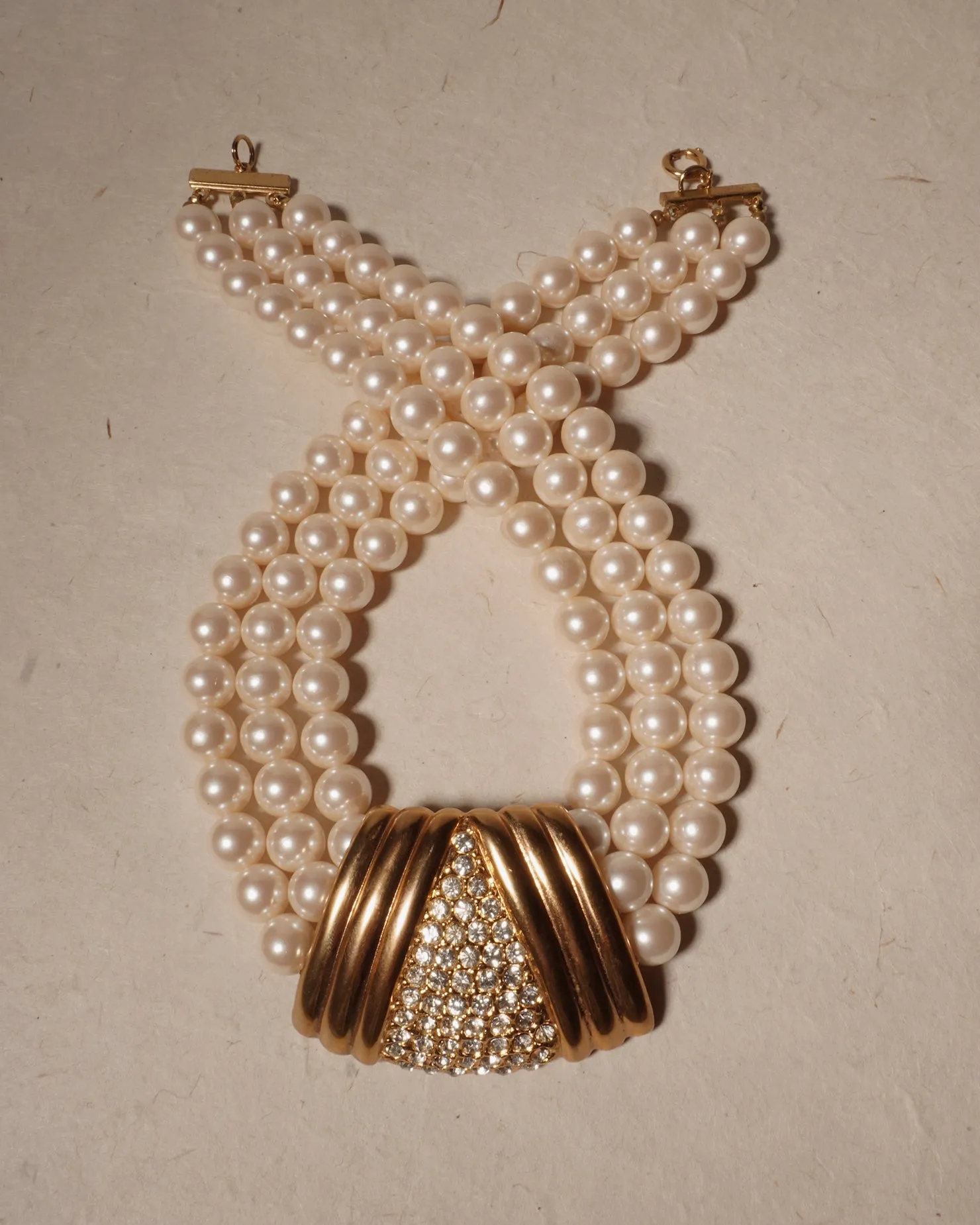 Vintage Multi-Strand Pearl Necklace