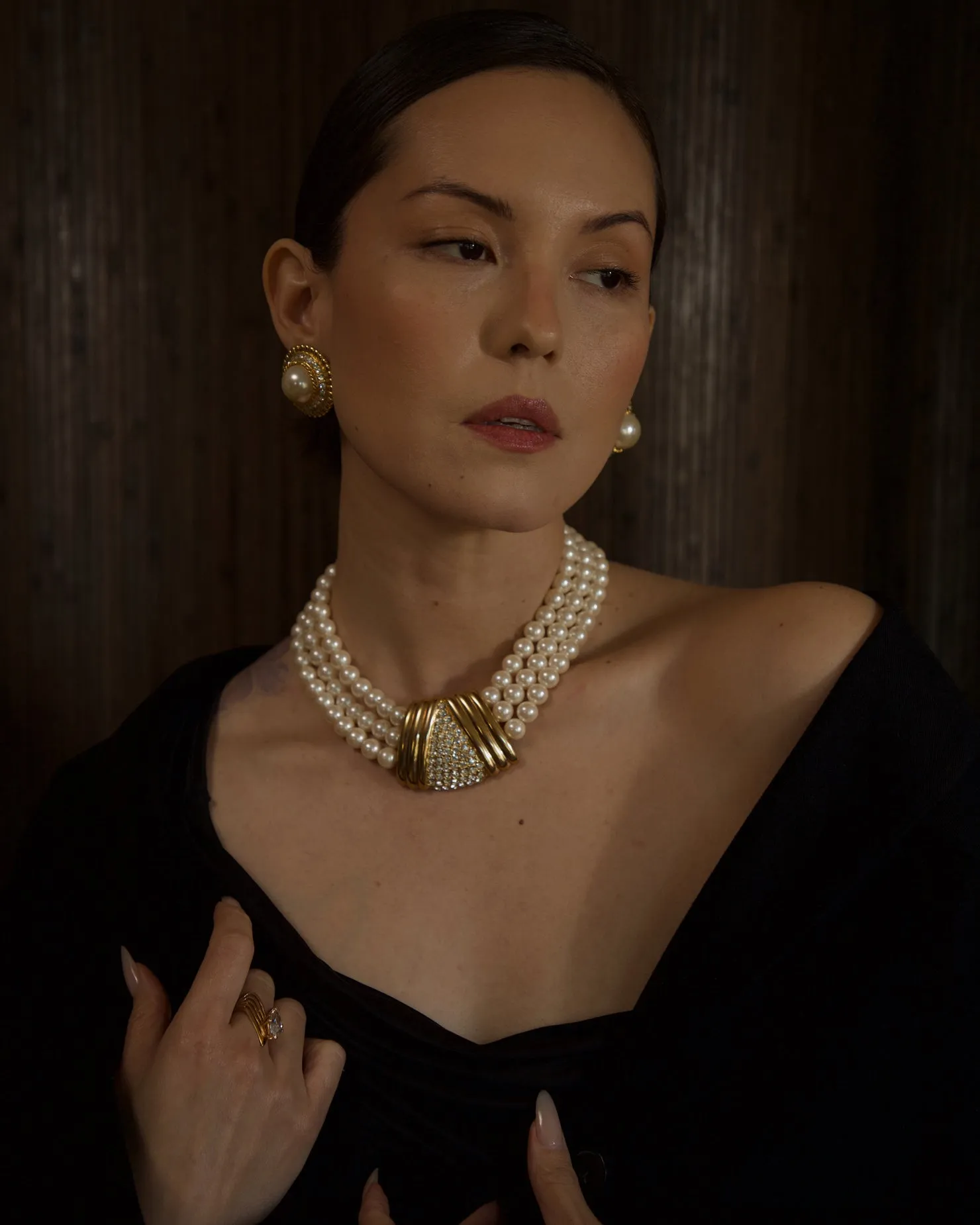 Vintage Multi-Strand Pearl Necklace