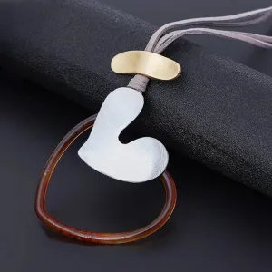Vintage Sweet Love Heart Pendants Kpop Necklace Goth Suspension Jewelry for Women