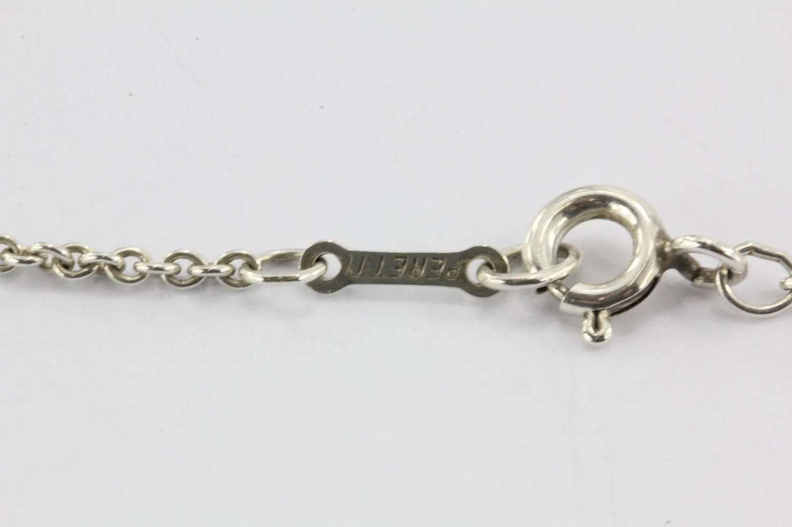 Vintage Tiffany & Co Sterling Silver Elsa Peretti Open Heart Pendant Necklace