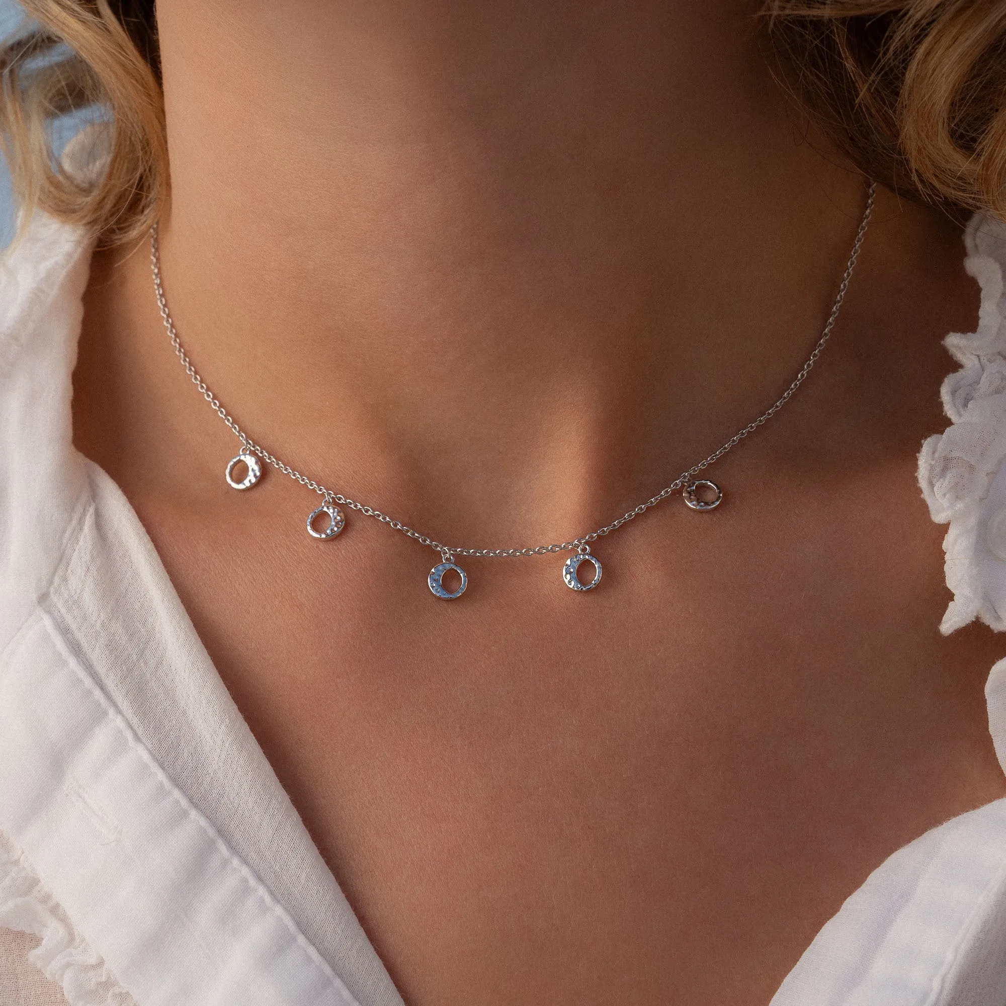 Violet's Gift 925 sterling silver necklace and bracelet gift set