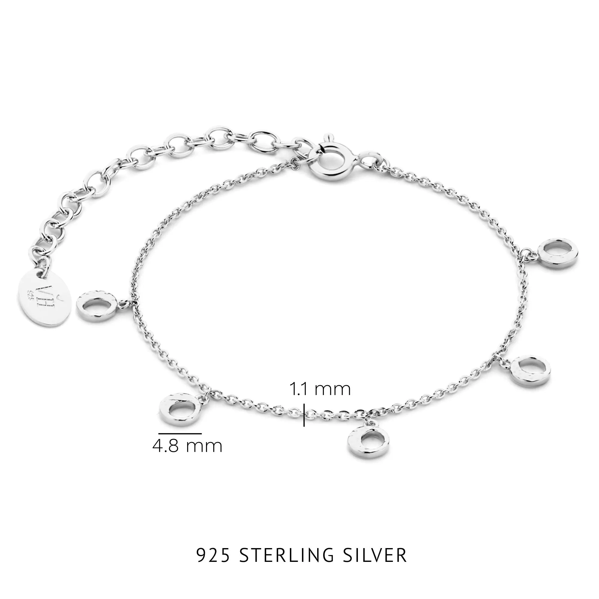 Violet's Gift 925 sterling silver necklace and bracelet gift set