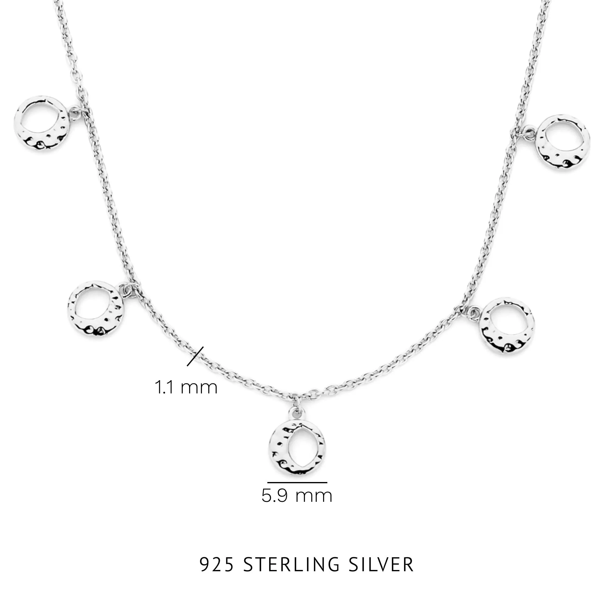 Violet's Gift 925 sterling silver necklace and bracelet gift set