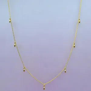Vurchoo Cambodia Gold Rice Grain Necklace