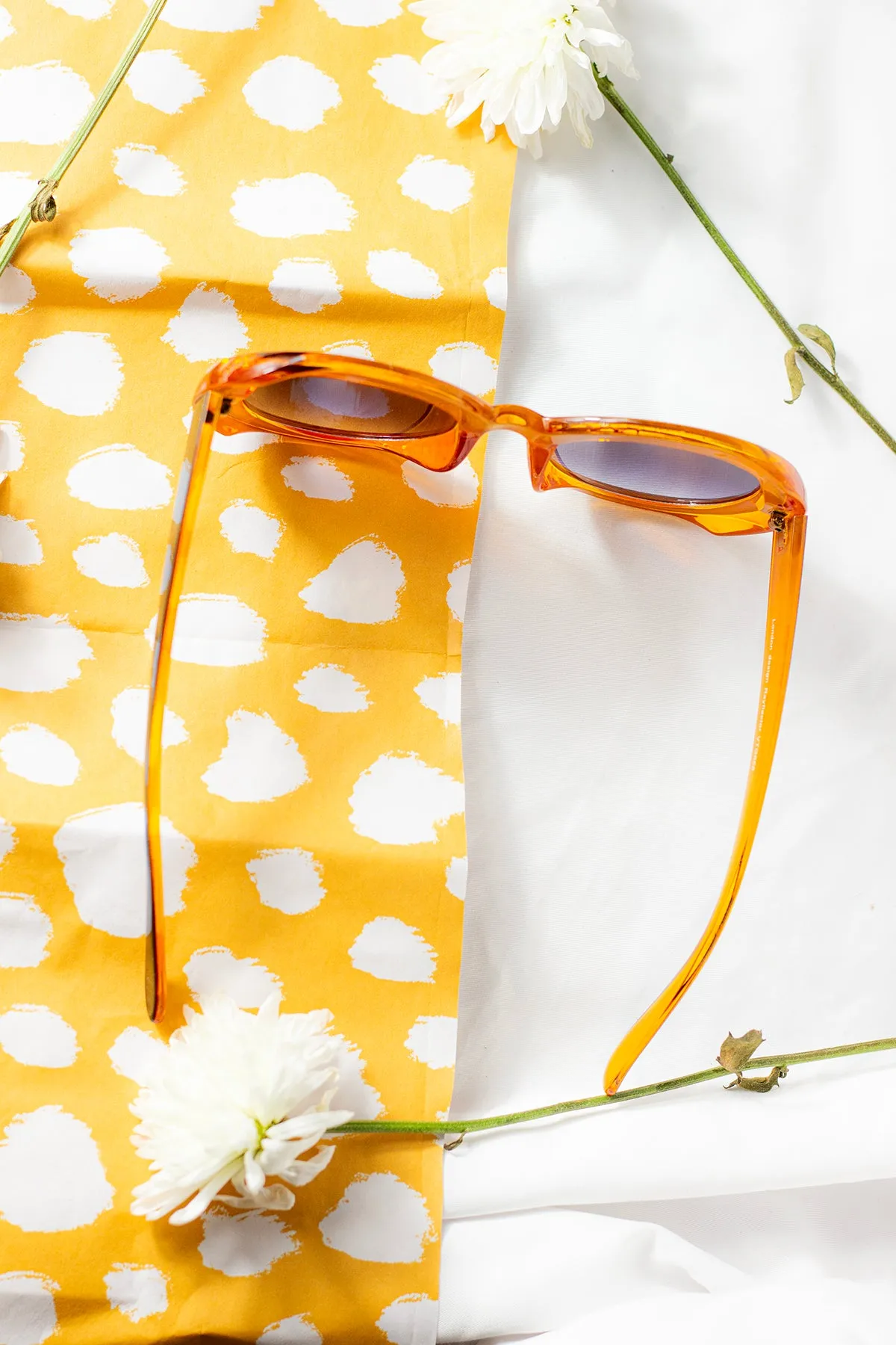Weighted Oversize Chunky Circle Sunglasses