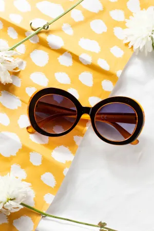 Weighted Oversize Chunky Circle Sunglasses