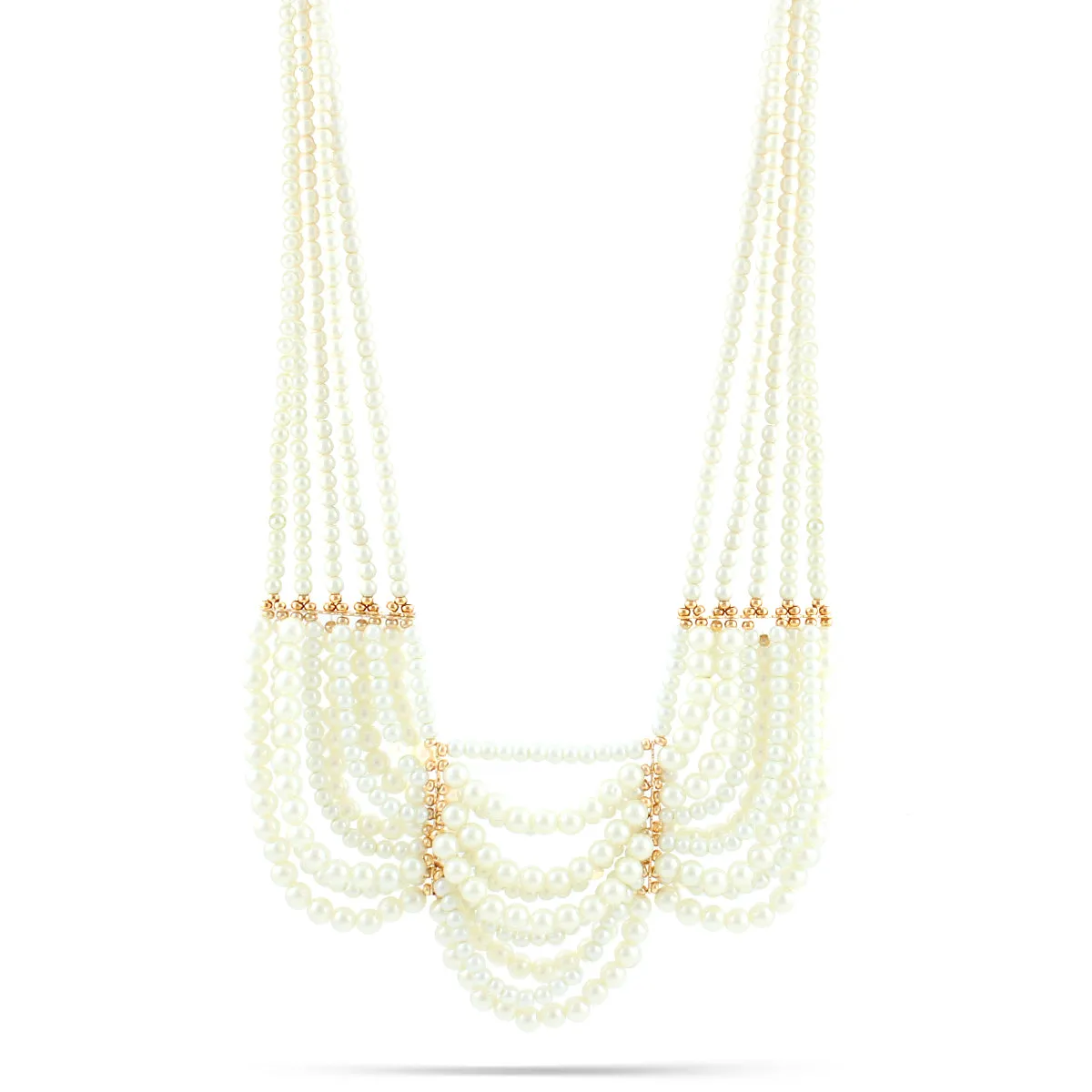 WHITE PEARL  NECKLACES #FW1403785 (TF18)