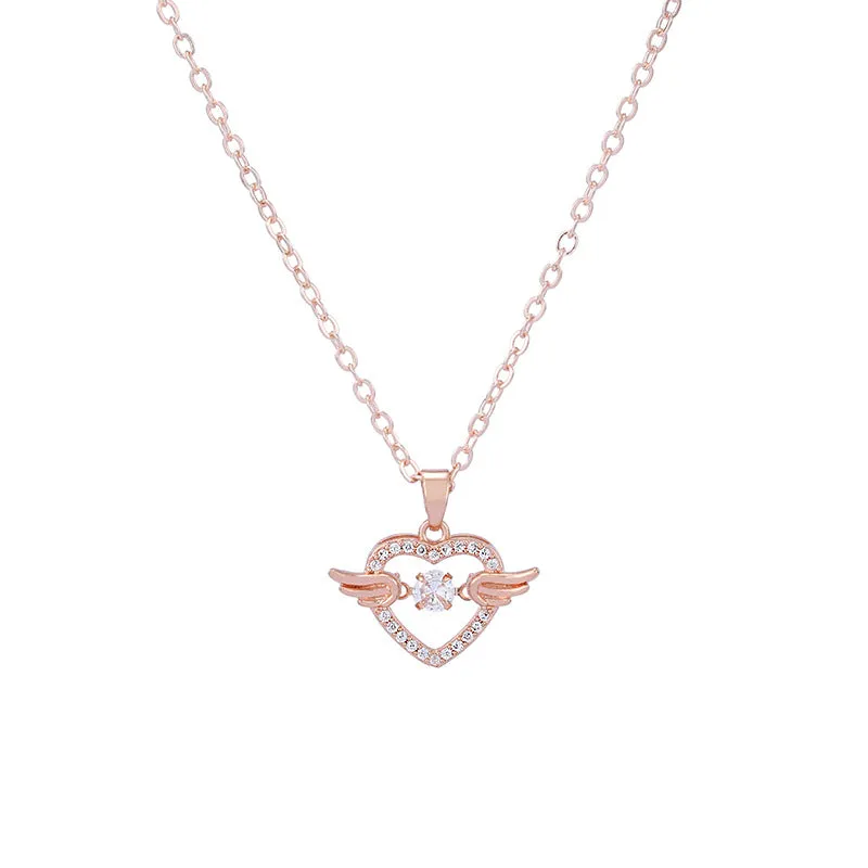 Wholesale Alloy Heart Pendant Necklace JDC-NE-XingL012