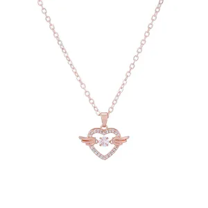Wholesale Alloy Heart Pendant Necklace JDC-NE-XingL012