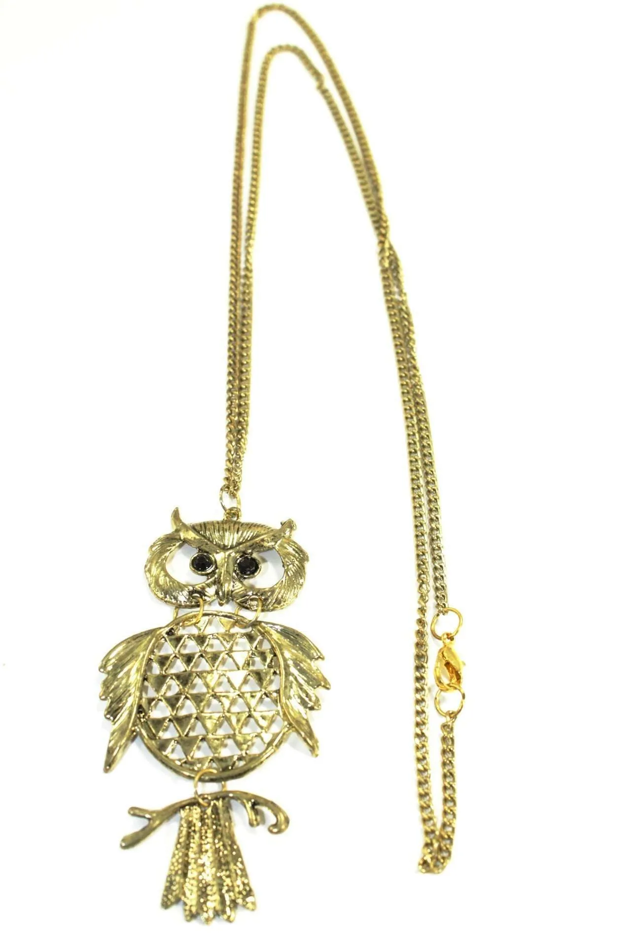 Wide Eyed Owl Necklace