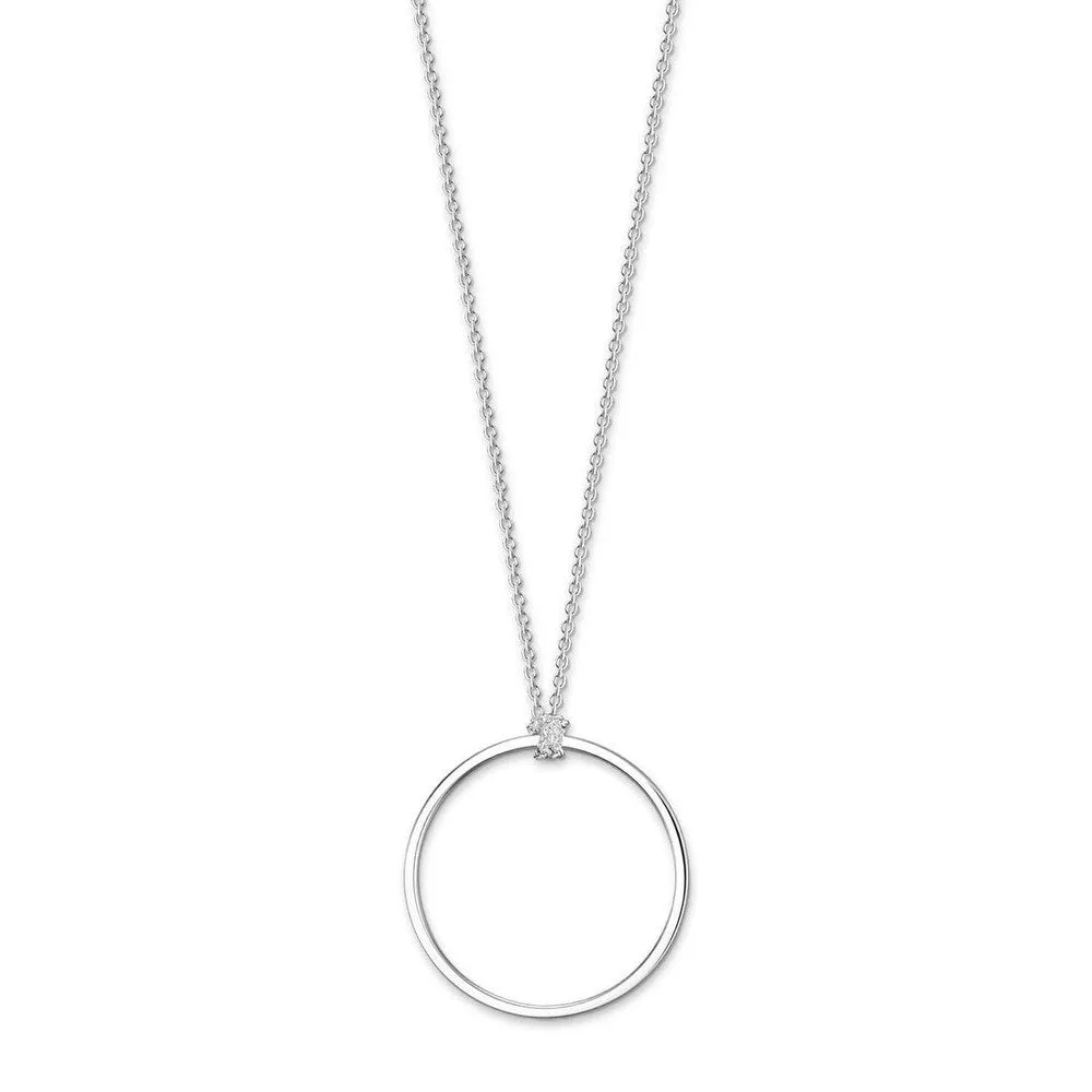 X0252 Charm Carrier Circle Necklace