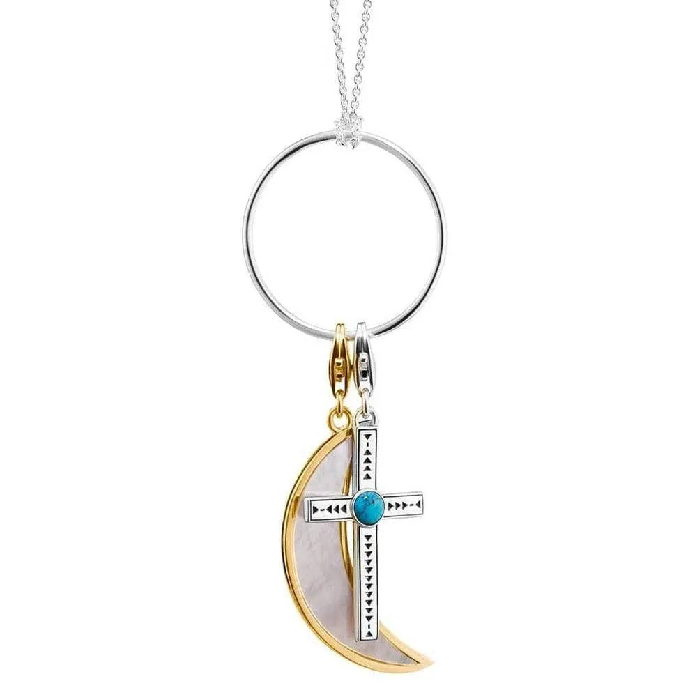 X0252 Charm Carrier Circle Necklace
