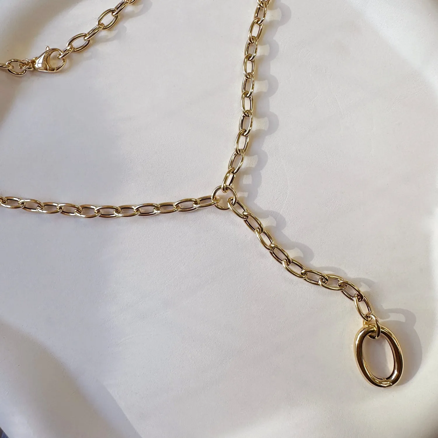 Yaris Y Chain Lariat Necklace