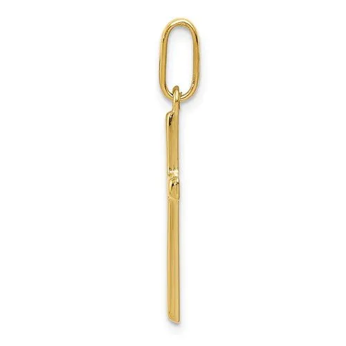 Yellow Gold Hollow Cross Pendant