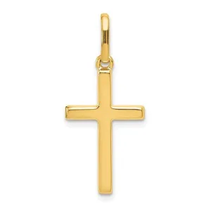 Yellow Gold Hollow Cross Pendant