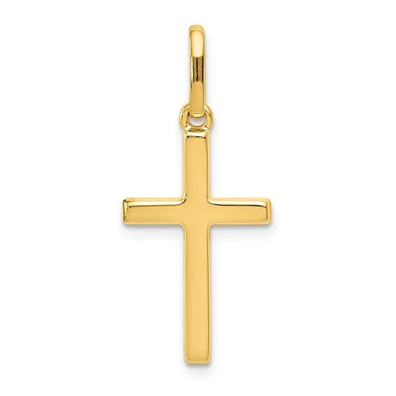Yellow Gold Hollow Cross Pendant