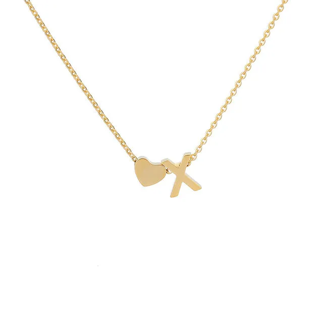 Your Initial Heart Necklace