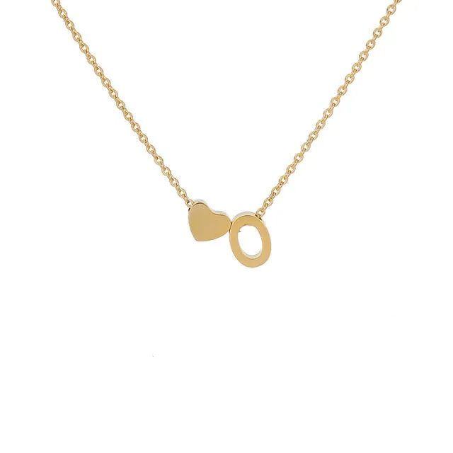 Your Initial Heart Necklace