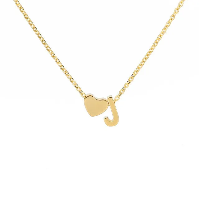 Your Initial Heart Necklace